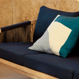 Shiro Wooden Garden Set with 3 Seater Sofa - 2 Shiro Armchairs with Delphi Oval Coffee Table and Side Table - Laura James