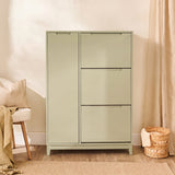 Coby Shoe Cabinet with Shelves - Pistachio Green - Laura James 