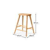 Silvester Whitewash Bar Stool - Laura James
