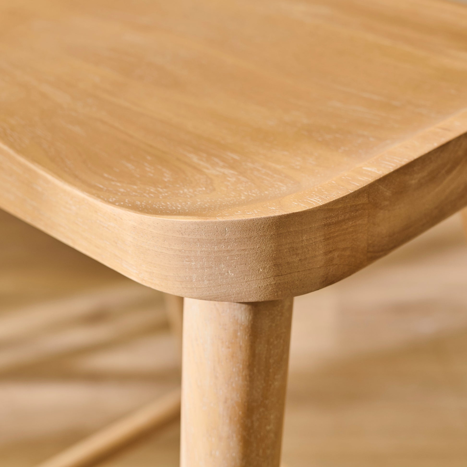 Silvester Whitewash Bar Stool - Laura James