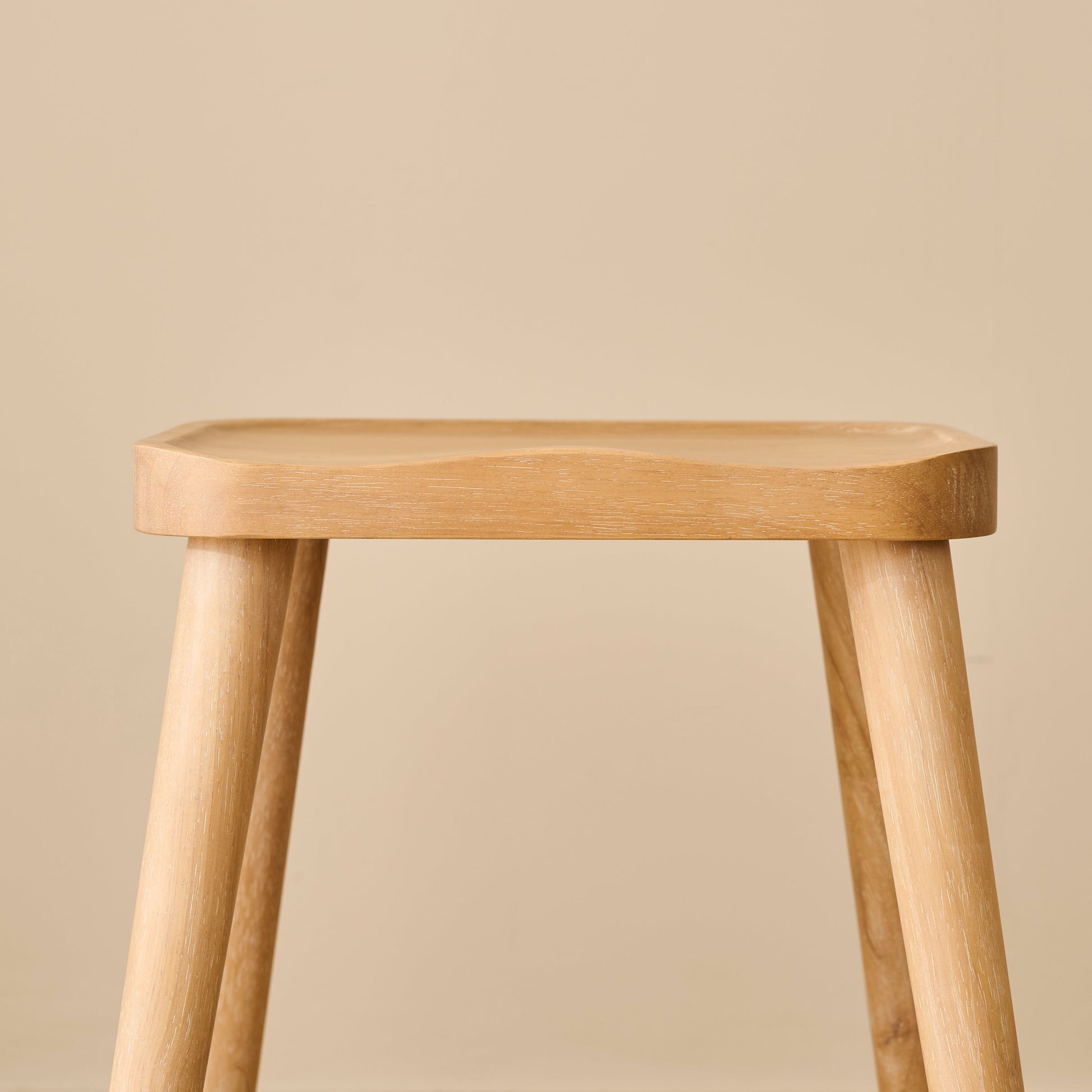 Silvester Whitewash Bar Stool - Laura James