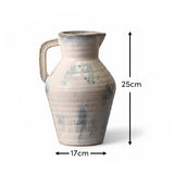 Sintra Ceramic 24.5cm Vase with Handle - Cornflower Reactive Glaze - Laura James