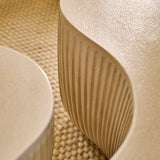 Sohan 84cm Kidney Coffee Table - Set of 2 - Sand - Laura James