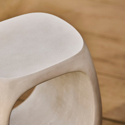 Sohan Concrete Garden Side Table - Sand