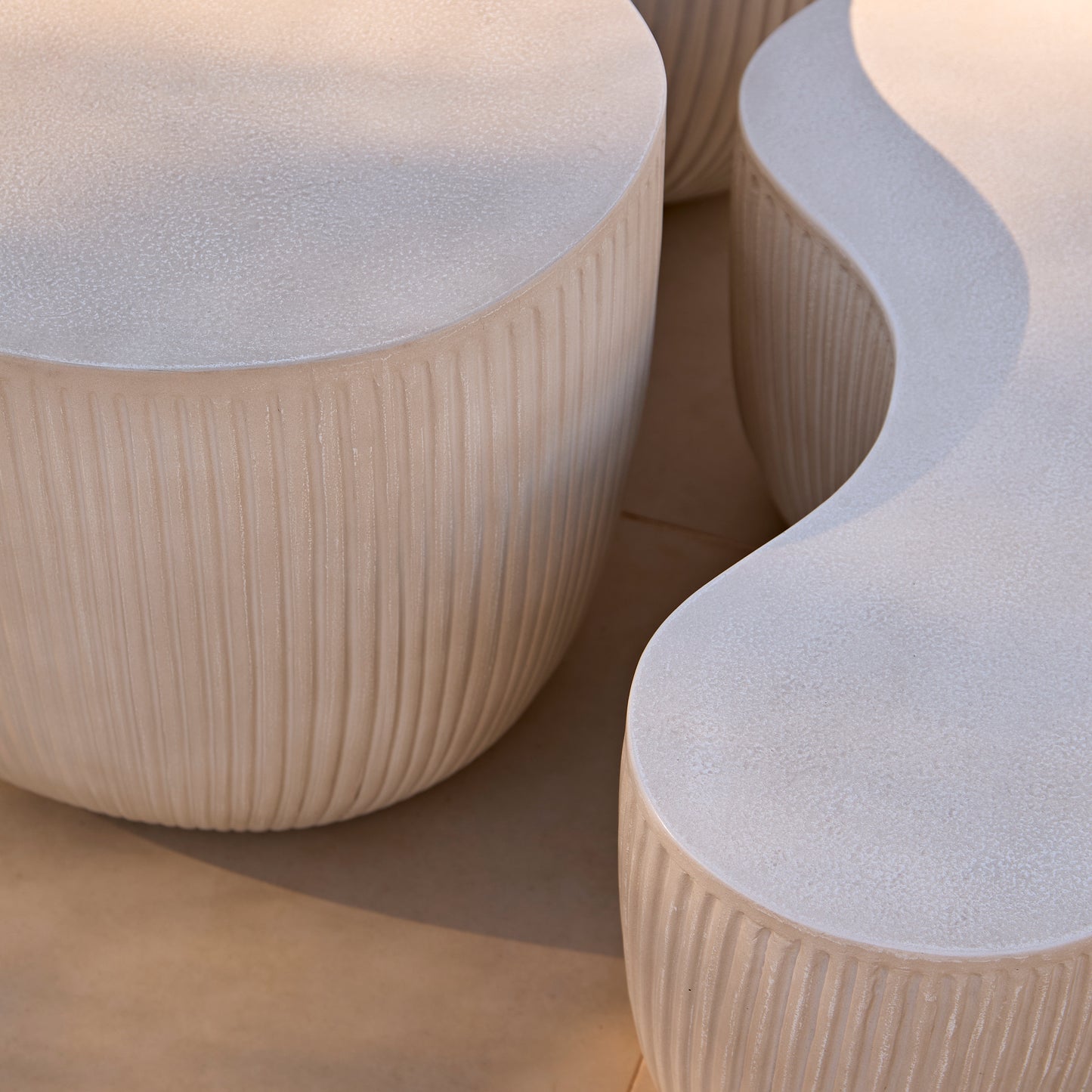 Sohan 61cm Kidney Coffee Table - Sand - Laura James
