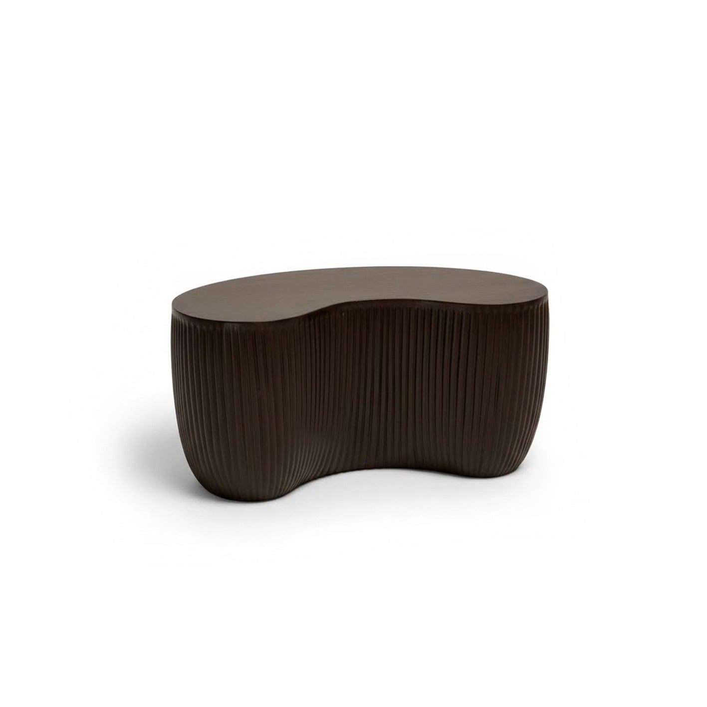 Sohan 61cm Kidney Coffee Table - Lava Black - Laura James