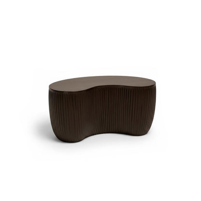 Sohan 61cm Kidney Coffee Table - Lava Black - Laura James