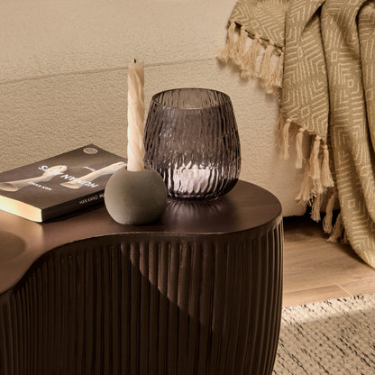 Sohan 61cm Kidney Coffee Table - Lava Black - Laura James