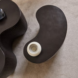 Sohan 61cm with 84cm Kidney Concrete Coffee Table - Lava Black - Laura James