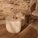 Sohan 84cm Kidney Garden Coffee Table - Set of 2 - Sand - Laura James