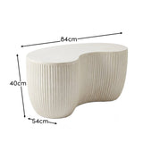 Sohan 84cm Kidney Garden Coffee Table - Set of 2 - Sand - Laura James