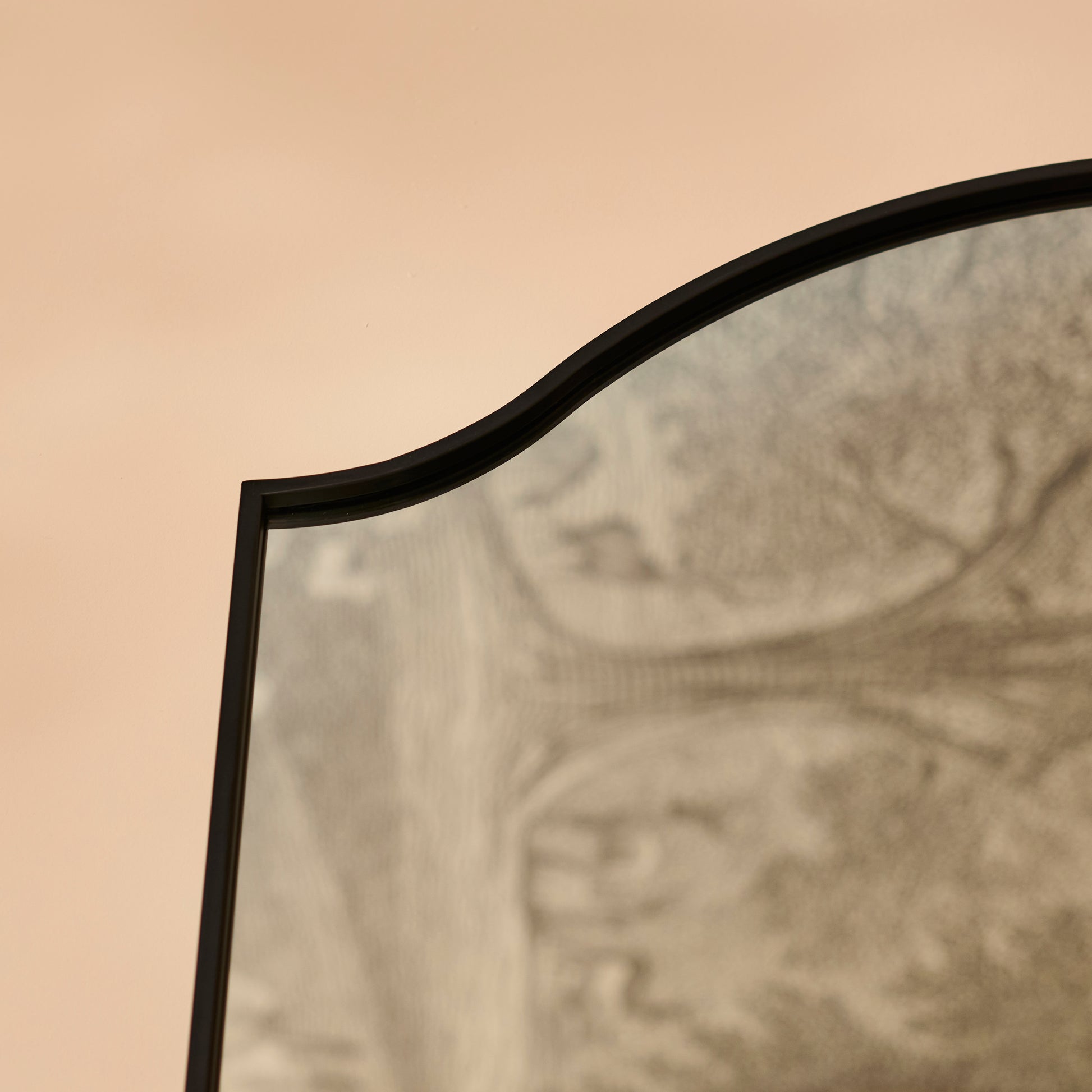 Soho 180x90cm Metal Mirror - Black - Laura James