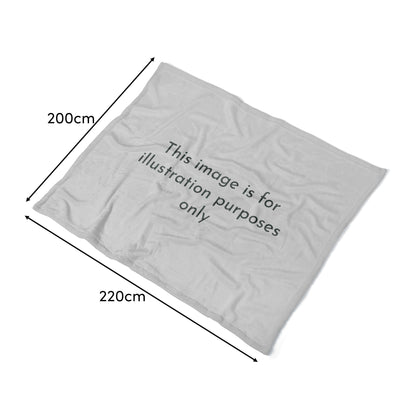 Soldon 200x220cm Cotton Throw - Driftwood - Laura James 