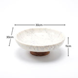 Spello 30cm Bowl - White Marble - Laura James 