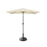 Square 2m Cream Parasol with 25kg Parasol Base - Black Concrete - Laura James