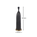 Stedham 52cm Metal Table Lamp Base - Black & Gold - Laura James 