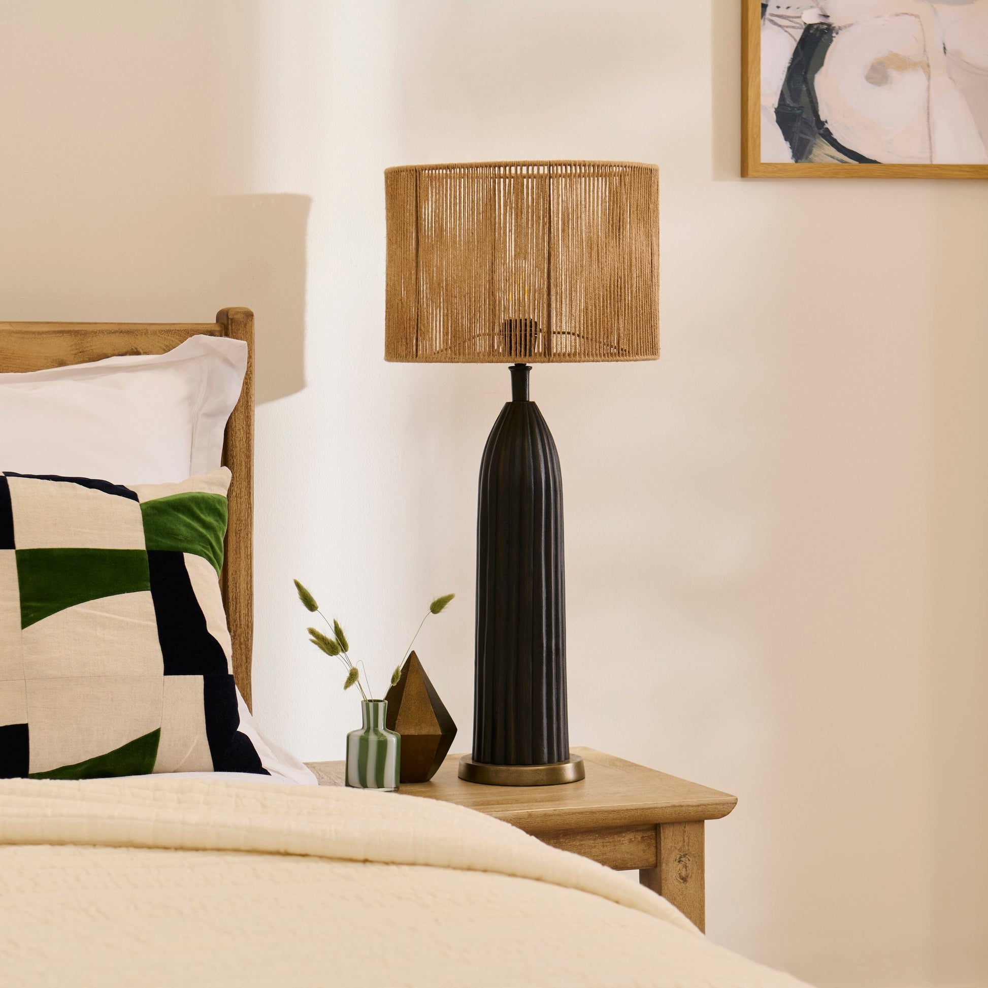 Stedham 52cm Metal Table Lamp Base - Black & Gold - Laura James
