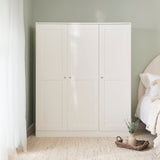 Stevie 3 Door Wardrobe -  White - Laura James 