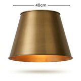 Stowe 40cm Metal Round Lamp Shade - Gold - Laura James