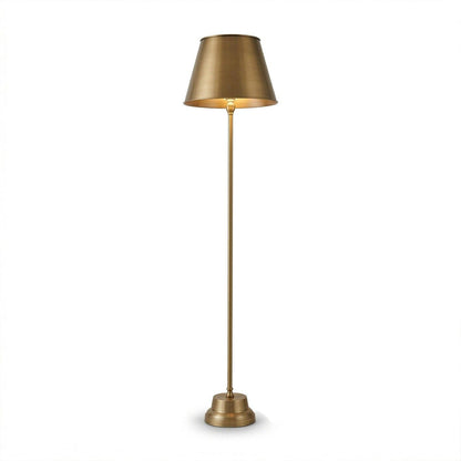 Stowe Gold Metal Floor Lamp - 136cm - Laura James