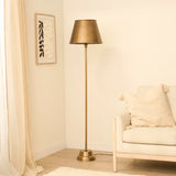 Stowe Gold Metal Floor Lamp - 136cm - Laura James