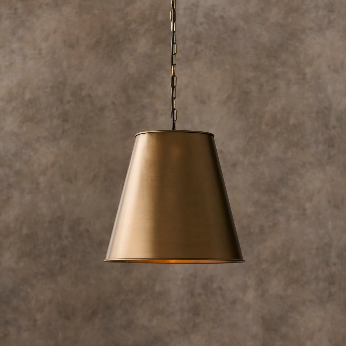 Stowe Metal Pendant Light - Gold - Laura James 