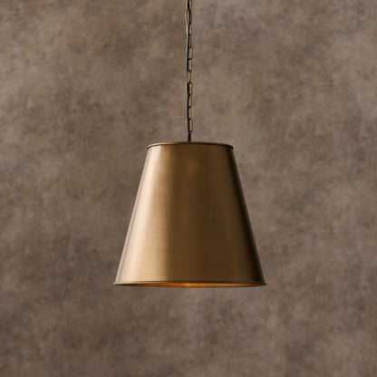 Stowe Metal Pendant Light - Gold - Laura James 