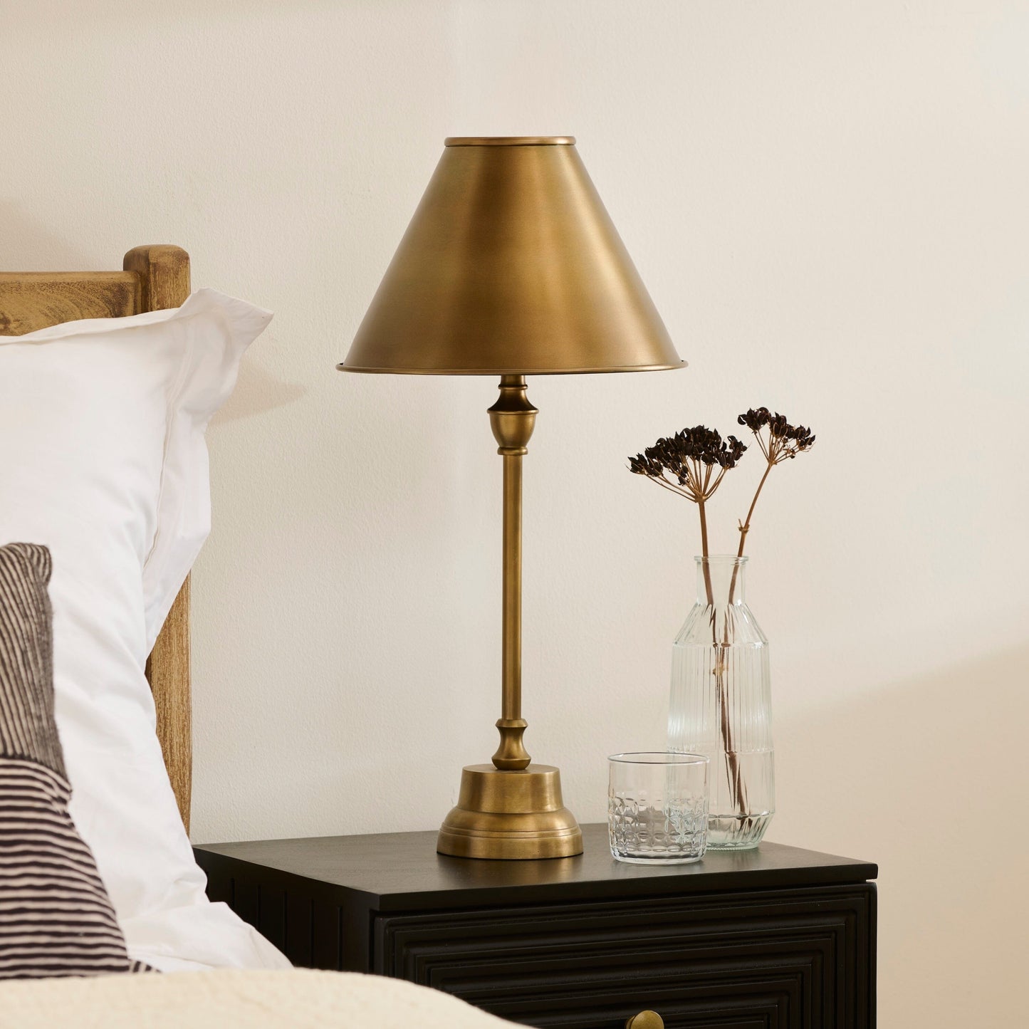 Stowe 59cm Metal Table Lamp - Gold - Laura James