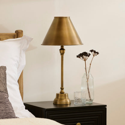 Stowe 59cm Metal Table Lamp - Gold - Laura James