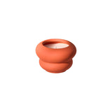 Surbiton Single Wick 9cm Ceramic Candle - Oud Wood & Rose Scent In Paprika - Laura James 