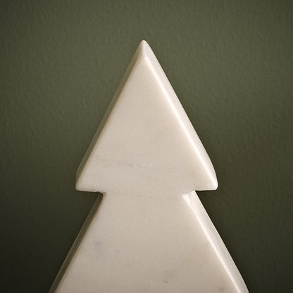 Tiree 10cm Tree Ornament - White Marble - Laura James 