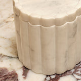 Tiree 10cm Lidded Pot - White Marble - Laura James 