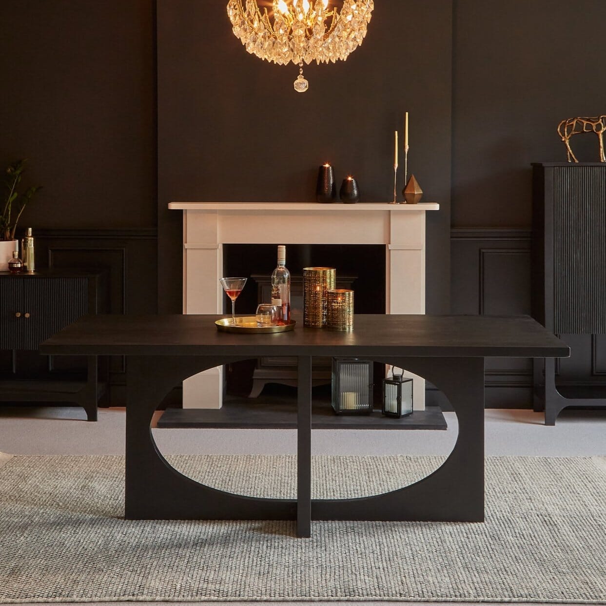 Jade Jet Black Acacia Dining Table 
 Laura James 