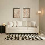 OUTLET - Tracy 3 Seater Sofa - Oatmeal with Black Legs