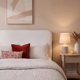 Tallulah Double Bed - Chalk White Boucle - Laura James 