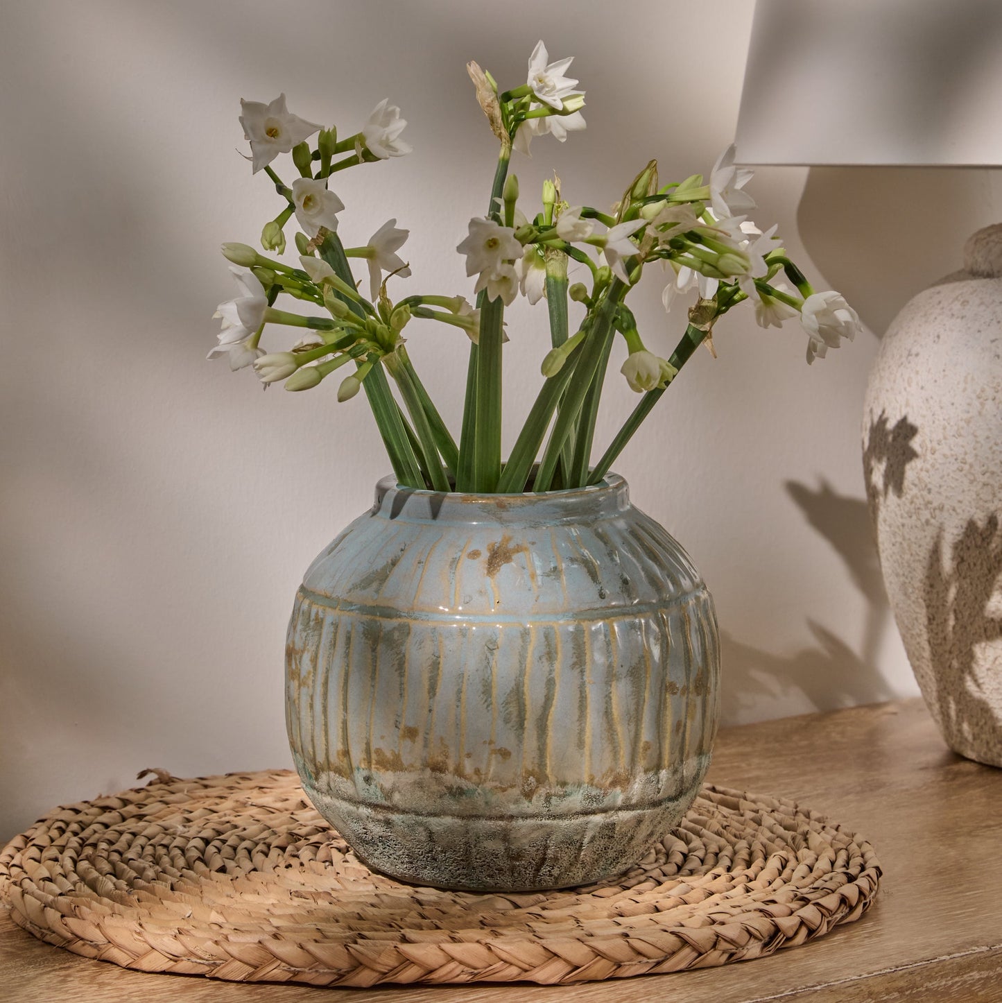 Tariva Ceramic 13.5cm Vase - Cornflower Blue - Laura James