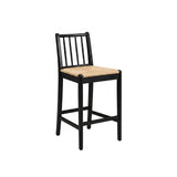 Tilly Bar Stool - Black Oak with Paper Cord - Laura James