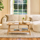 Tilly 100cm Rectangular Coffee Table - Whitewash Oak - Laura James