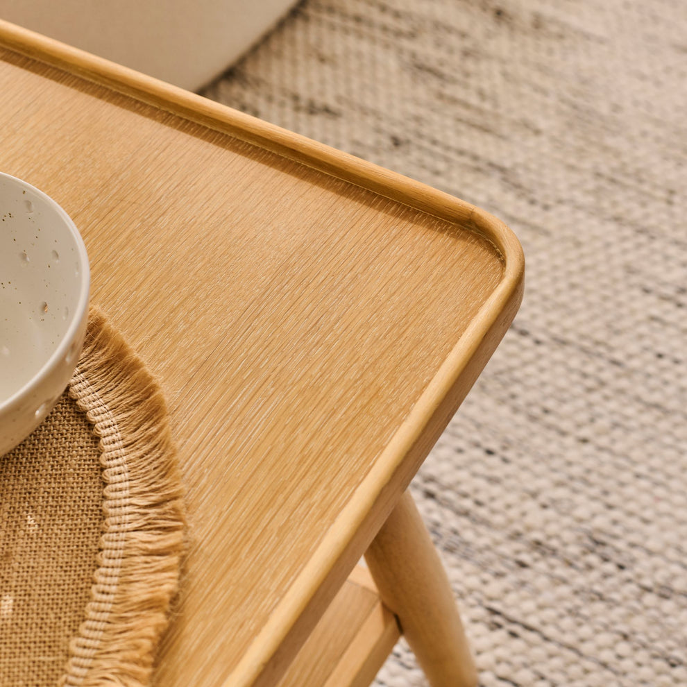 Tilly 100cm Rectangular Coffee Table - Whitewash Oak – Laura James
