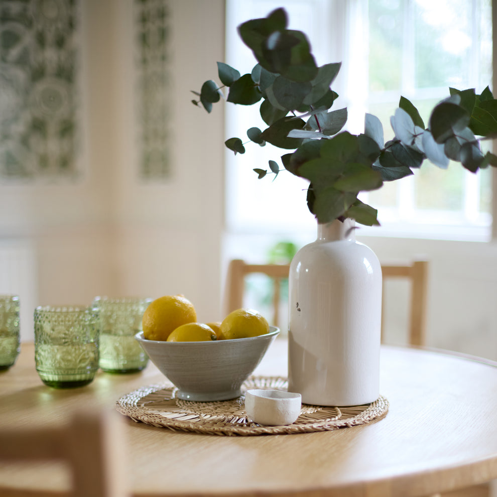 Tilly 100cm Round Dining Table - 4 Seater - Tilly Dining Chairs - Whit ...