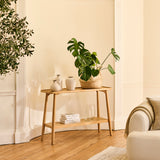 Tilly 110cm Console Table - Whitewash Oak - Laura James