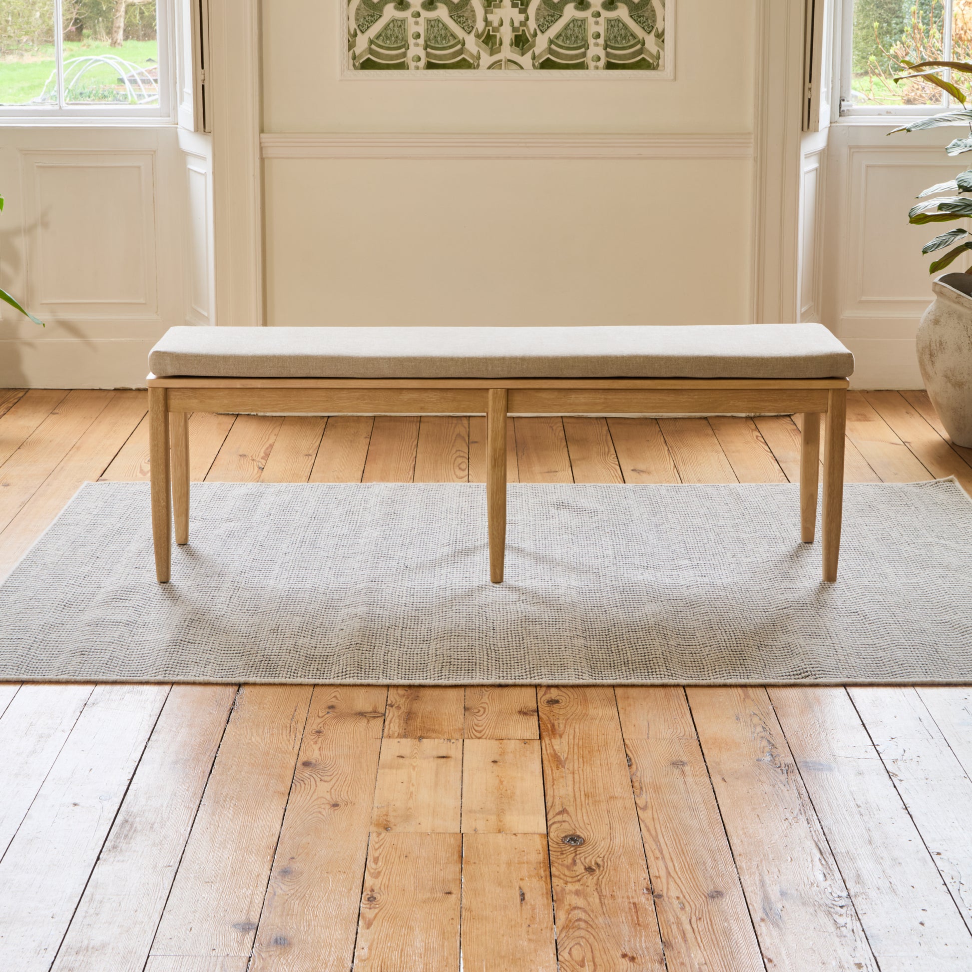Tilly 150cm Bench Cushion - Mink Taupe - Laura James