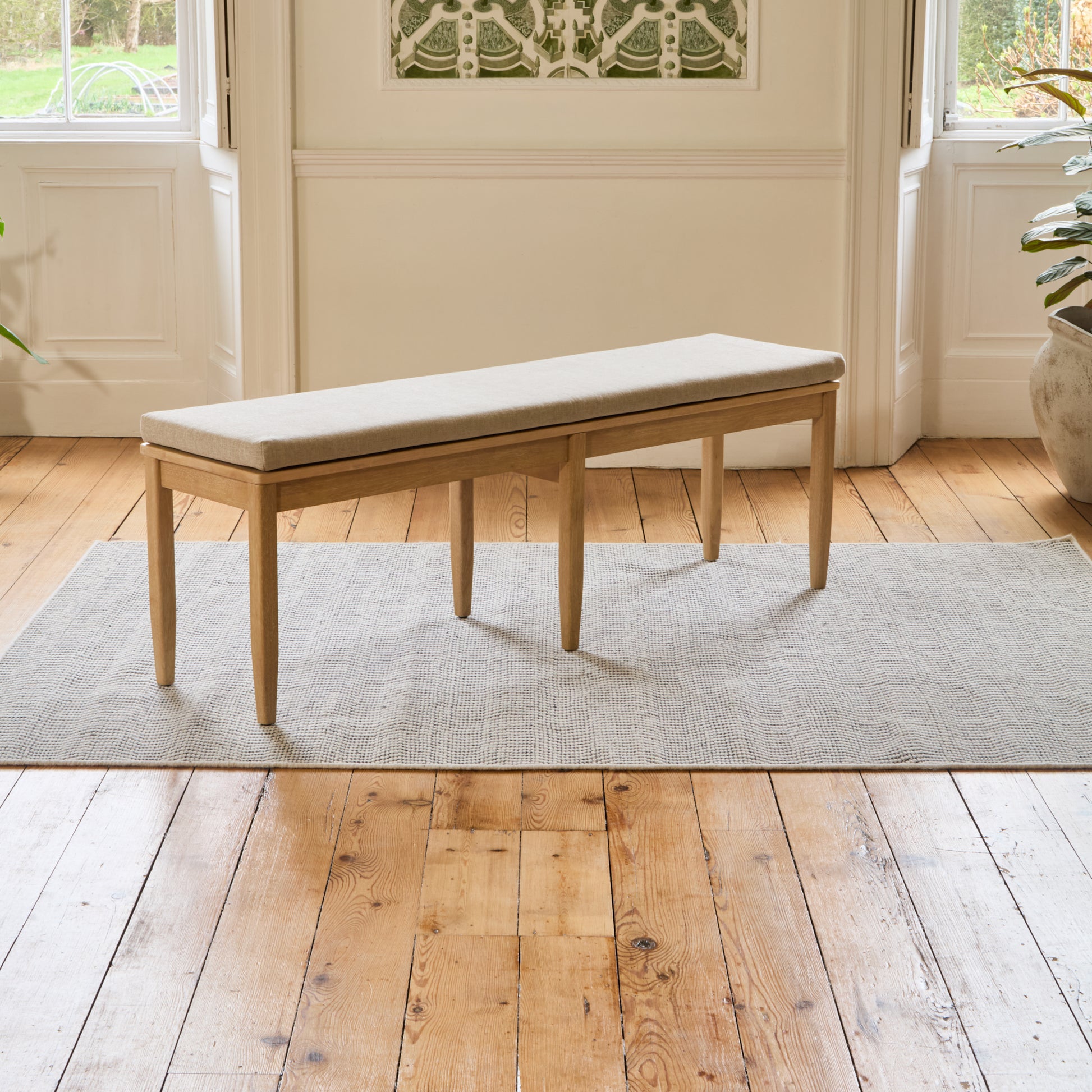 Tilly 150cm Bench Cushion - Mink Taupe - Laura James