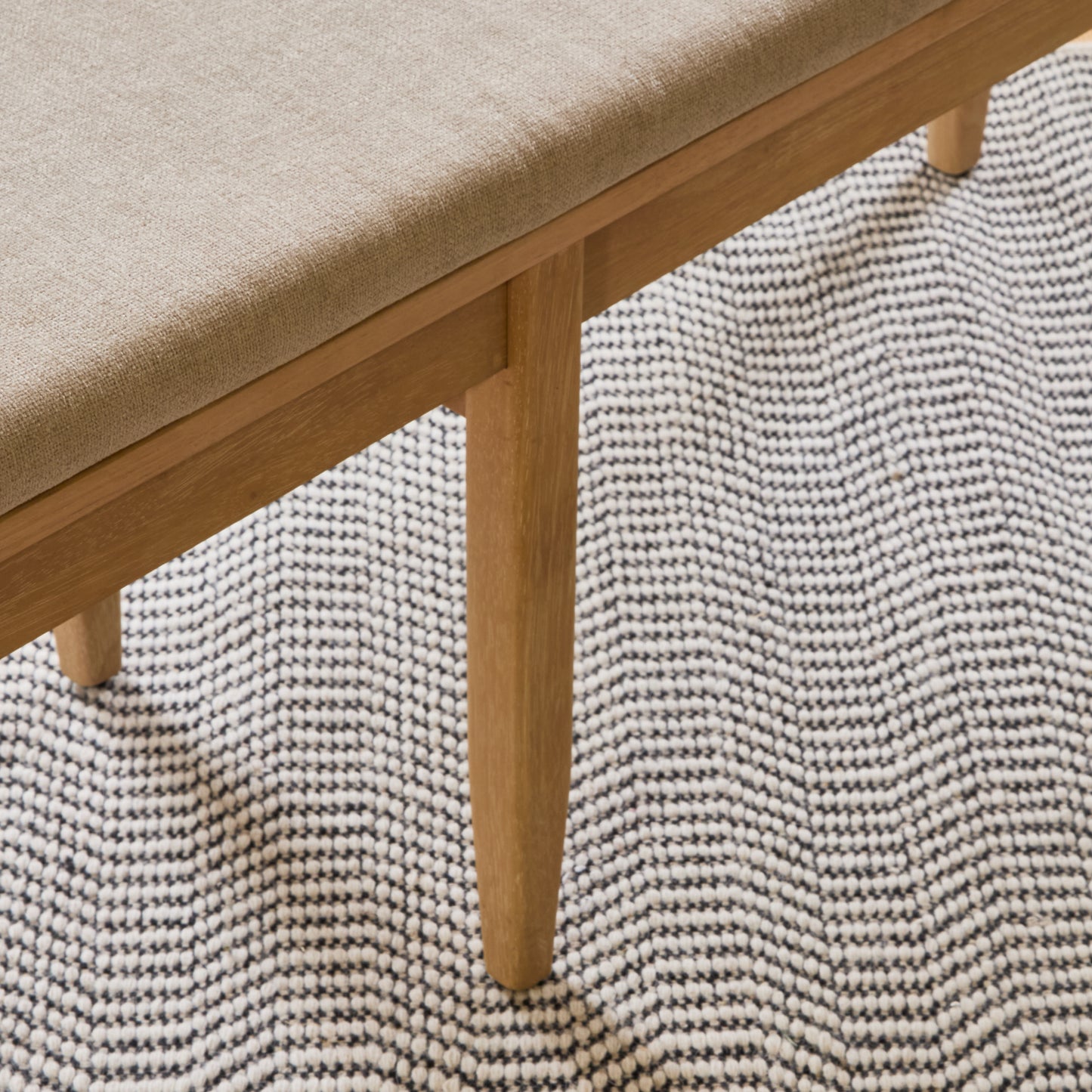 Tilly 150cm Bench Cushion - Mink Taupe - Laura James