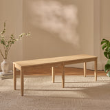 Tilly 150cm Wooden Bench - Whitewash Oak - Laura James