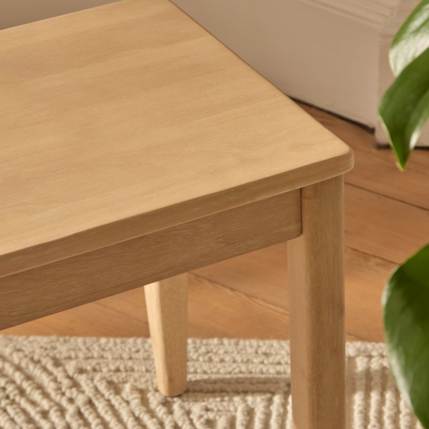 Tilly 150cm Wooden Bench - Whitewash Oak - Laura James