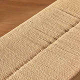 Tilly 150cm Wooden Woven Bench - Whitewash Oak - Laura James