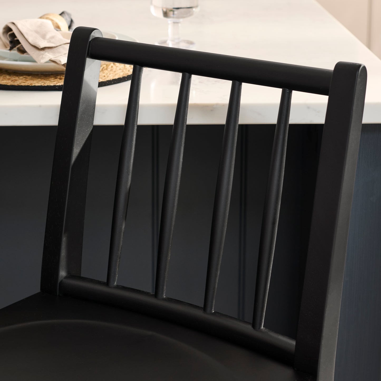 Tilly Bar Stool - Black Oak - Laura James