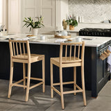 Tilly Bar Stool - Whitewash Oak - Laura James