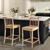 Tilly Bar Stool - Whitewash Oak - Laura James